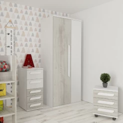 Nachtkastje Bo0 Met Wieltjes, 3 Lades En Langwerpige Handgreep - Wit/grenen 11 Nachtkastje Bo0 Met Wieltjes, 3 Lades En Langwerpige Handgreep - Wit/grenen -Songmics Winkel Ontwerp zonder titel 2022 10 24T162020.807 878f