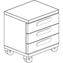 Nachtkastje Bo0 Met Wieltjes, 3 Lades En Langwerpige Handgreep - Wit/grenen 10 Nachtkastje Bo0 Met Wieltjes, 3 Lades En Langwerpige Handgreep - Wit/grenen -Songmics Winkel Ontwerp zonder titel 2022 10 24T162048.796 6427