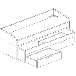 Bed Bo12 Met Onderschuifbed En Lades- Wit -Songmics Winkel Ontwerp zonder titel 2022 10 25T093615.423 8f22