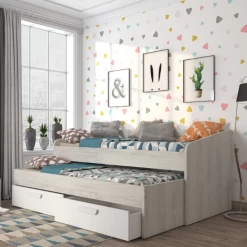 Bed Bo12 Met Onderschuifbed En Lades- Wit -Songmics Winkel Ontwerp zonder titel 2022 10 25T093720.638 03ae