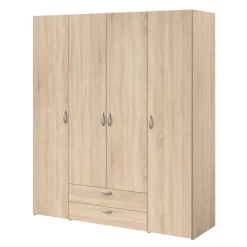 Opbergkast Salvador 4 Deuren & 2 Laden - Sonoma Eik -Songmics Winkel Ontwerp zonder titel 2022 10 27T094939.517 9723