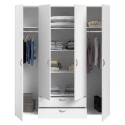 Opbergkast Salvador 4 Deuren & 2 Laden - Wit -Songmics Winkel Ontwerp zonder titel 2022 10 27T105758.445 8763