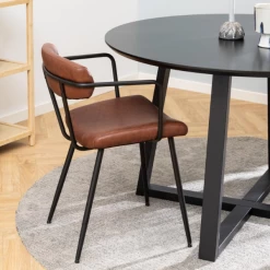 Eettafel Malika Ø120 Cm - Zwartgelakt Eikenfineer -Songmics Winkel Ontwerp zonder titel 2022 11 02T104037.646 4578