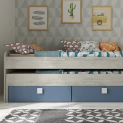 Bed Bo12 Met Onderschuifbed En 2 Lades - Blauw -Songmics Winkel Ontwerp zonder titel 2022 11 02T163737.161 7bc8
