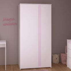 Kledingkast Rue Met 2 Deuren - Wit/grijs Of Wit/roze -Songmics Winkel Ontwerp zonder titel 2022 11 04T081555.035 82e6