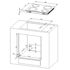 Kitchenette Ragnar 270cm Met Ruimte Voor Magnetron, Koelkast En Oven - Hoogglans Antraciet -Songmics Winkel Ontwerp zonder titel 2022 11 08T115143.387 9e55