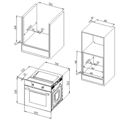 Kitchenette Ragnar 300cm Met Ruimte Voor Vaatwas, Koelkast En Oven - Hoogglans Antraciet -Songmics Winkel Ontwerp zonder titel 2022 11 24T141028.512 2023