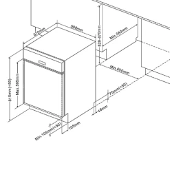 Kitchenette Ragnar 300cm Met Ruimte Voor Vaatwas, Koelkast En Oven - Hoogglans Antraciet -Songmics Winkel Ontwerp zonder titel 2022 11 24T141056.649 e370