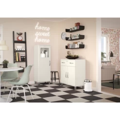 Kast Malibu 143,5 Cm 1 Deur - Wit -Songmics Winkel Ontwerp zonder titel 2022 12 05T152330.210 53d3