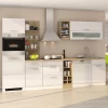 Kitchenette Ragnar 310cm Met Vaatwas, Oven En Koelkast - Hoogglans Wit -Songmics Winkel Ontwerp zonder titel 2022 12 05T160526.833 6127