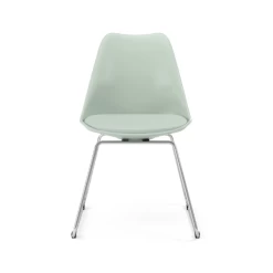 Kuipstoel Liane Kunstleer - Saliegroen