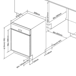 Kitchenette Ragnar 340cm Met Oven, Microgolf, Vaatwas En Koelkast - Hoogglans Wit -Songmics Winkel Ontwerp zonder titel 2022 12 12T113754.876 55fc