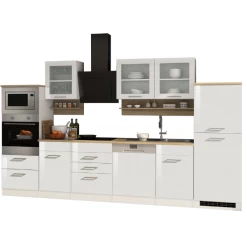 Kitchenette Ragnar 340cm Met Oven, Microgolf, Vaatwas En Koelkast - Hoogglans Wit -Songmics Winkel Ontwerp zonder titel 2022 12 12T114509.456 4e9e