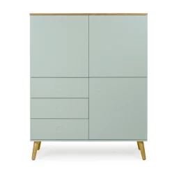 Buffetkast Dot Met 3 Deuren En 3 Lades - Eik/saliegroen -Songmics Winkel Ontwerp zonder titel 2022 12 12T144205.162 4393