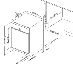 Kitchenette Ragnar 360cm Met Koelkast-diepvries, Oven En Vaatwas - Hoogglans Antraciet -Songmics Winkel Ontwerp zonder titel 2022 12 15T102300.142 cd9a