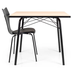 Eettafel Flow 90x90 Cm - Eik/zwart -Songmics Winkel Ontwerp zonder titel 2022 12 27T113524.463 3dda