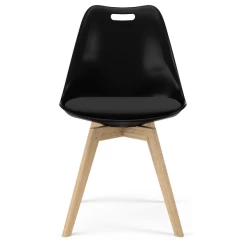 Kuipstoel Blair - Eik/zwart