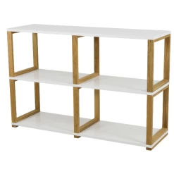 Rek Arte 4 Vakken - Eik/wit 13 Rek Arte 4 Vakken - Eik/wit -Songmics Winkel Ontwerp zonder titel 2022 12 28T163229.754 119c