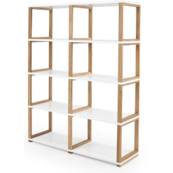 Rek Arte 8 Vakken - Eik/wit -Songmics Winkel Ontwerp zonder titel 2022 12 28T163519.686 ad41