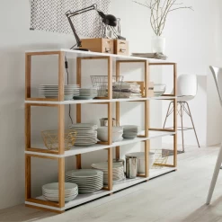 Rek Arte 9 Vakken - Eik/wit