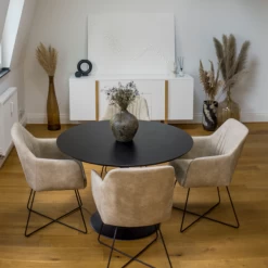 Ronde Eettafel Harmony ø 110 Cm-zwart -Songmics Winkel Ontwerp zonder titel 2023 01 05T161951.630 fc97