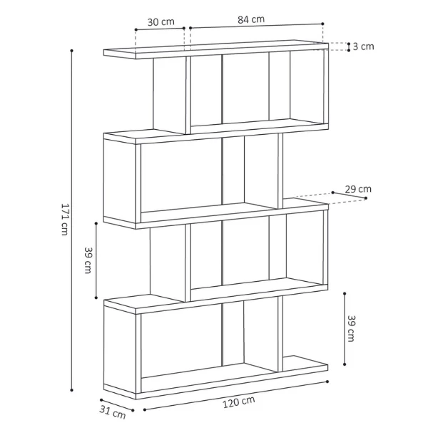 Roomdivider Divine-wit 5 Roomdivider Divine-wit - Afbeelding 3