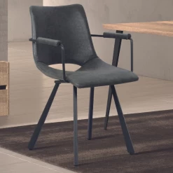 Kuipstoel Met Armleuning Sissi-zwart