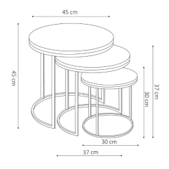Set Van 3 Salontafels Amana Ø 45 Cm-magnoliahout -Songmics Winkel Ontwerp zonder titel 2023 01 18T081009.765 42eb