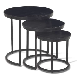 Set Van 3 Salontafels Amana Ø 45 Cm-zwart Magnoliahout -Songmics Winkel Ontwerp zonder titel 2023 01 18T084428.156 3a1f