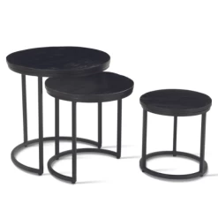 Set Van 3 Salontafels Amana Ø 45 Cm-zwart Magnoliahout -Songmics Winkel Ontwerp zonder titel 2023 01 18T084636.272 a1cf