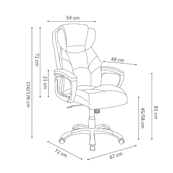 Gamingstoel Chenayah-zwart 3 Gamingstoel Chenayah-zwart - Afbeelding 2