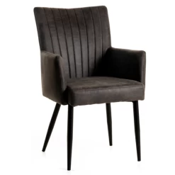 Stoel Met Armleuning Carzo - Antraciet