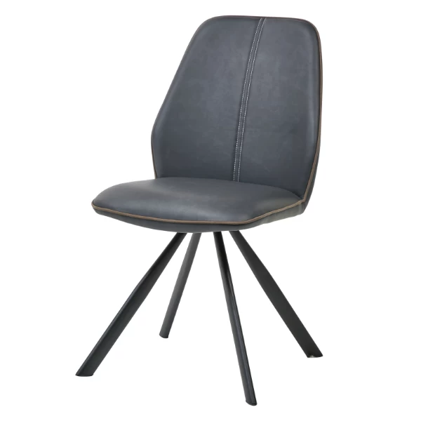 Eetkamerstoel Gemini - Blauw/bruin 3 Eetkamerstoel Gemini - Blauw/bruin