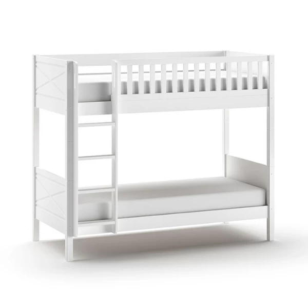 Stapelbed Scottie Met Bedlade - Wit 7 Stapelbed Scottie Met Bedlade - Wit - Afbeelding 5