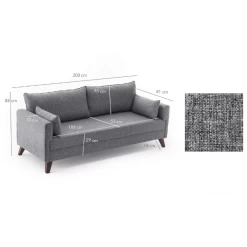 Comfortabele 3-zitsbank In Grijs: Stijlvol Ontwerp En Gemakkelijk Te Reinigen Stof -Songmics Winkel Ontwerp zonder titel 2023 02 27T103319.008 1e10