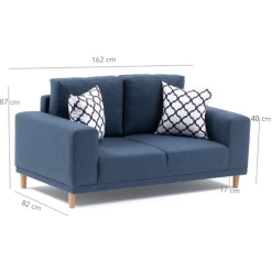 Stijlvolle 2-zitsbank Met Beukenhouten Frame En Donkerblauwe Polyester Linnen Stof -Songmics Winkel Ontwerp zonder titel 2023 02 27T143422.501 c04e