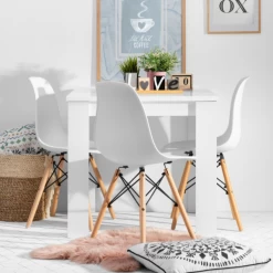 Eettafel Branco Vierkant 80x80cm - Hoogglans Wit -Songmics Winkel Ontwerp zonder titel 2023 03 07T120014.177 11c1