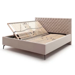 Tweepersoonsbed Janice Met Opbergruimte 160x200cm - Beige/zwart -Songmics Winkel Ontwerp zonder titel 2023 03 17T145427.643 85aa