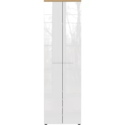 Kledingkast Abby Met 2 Deuren En 5 Legplanken - Eik/hoogglans Wit -Songmics Winkel Ontwerp zonder titel 2023 03 20T135218.336 8a1b