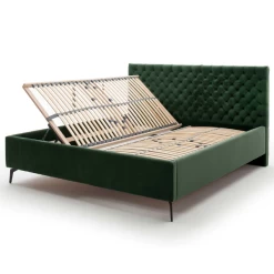 Tweepersoonsbed Janice Met Opbergruimte 160x200cm - Donkergroen/zwart -Songmics Winkel Ontwerp zonder titel 2023 03 21T163247.082 1fa2