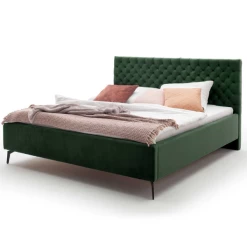 Tweepersoonsbed Janice Met Opbergruimte 160x200cm - Donkergroen/zwart -Songmics Winkel Ontwerp zonder titel 2023 03 21T163416.578 e3d7