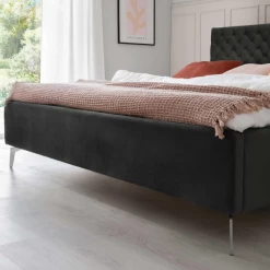 Tweepersoonsbed Janice Met Opbergruimte 160x200cm - Antraciet/chroom -Songmics Winkel Ontwerp zonder titel 2023 03 22T133326.013 b417