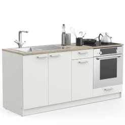Onderkastcombinatie Chef Met Ruimte Voor Spoelbak, Oven En Kookplaat-Kronberg Eik/mat Wit -Songmics Winkel Ontwerp zonder titel 2023 04 07T140138.465 79f8