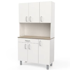 Buffetkast Gabe-Kronberg Eik/mat Wit