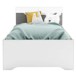 Bed Gerry 90 X 190/200 Cm Zonder Bedlade-lichtgrijs/mat Wit/Kronberg Eik -Songmics Winkel Ontwerp zonder titel 2023 04 18T082244.035 9069