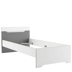 Bed Gerry 90 X 190/200 Cm Zonder Bedlade-lichtgrijs/mat Wit/Kronberg Eik -Songmics Winkel Ontwerp zonder titel 2023 04 18T082456.089 9553