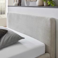 Gestoffeerd Bed Madras 140x200cm Ribfluweel - Beige -Songmics Winkel Ontwerp zonder titel 2023 04 19T150443.060 4e84