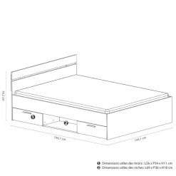 Bed Micheline 140 X 190 Cm-mat Wit -Songmics Winkel Ontwerp zonder titel 2023 04 25T113227.720 7c0b