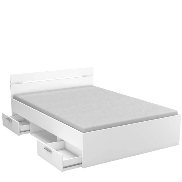 Bed Micheline 140 X 200 Cm-mat Wit 8 Bed Micheline 140 X 200 Cm-mat Wit - Afbeelding 6