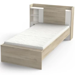 Bed Liva 90 X 190 Cm-Kronberg Eik/mat Wit -Songmics Winkel Ontwerp zonder titel 2023 04 25T165849.992 a6d5